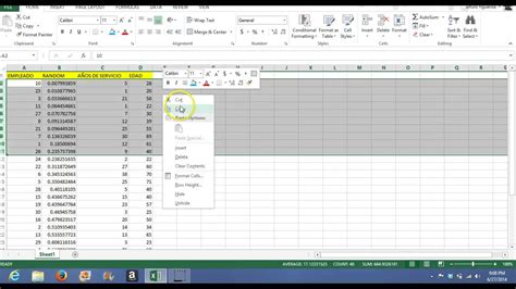 Selección De Una Muestra Aleatoria Simple Con Excel Youtube