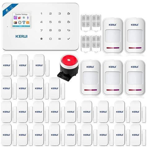 Kerui W Wifi Gsm Sms App Kit Syst Me Alarme Antivol Sans Fil Avec