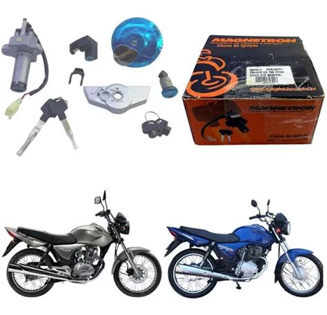 Kit Chave Ignicao Travas Moto Honda Cg Titan Es Ano