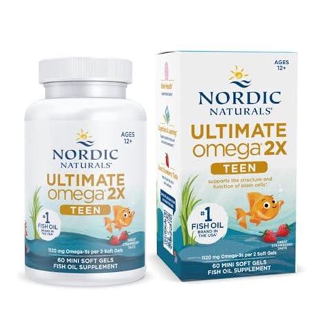 Nordic Naturals Ultimate Omega X Teen Fresa Mini Geles Blandos