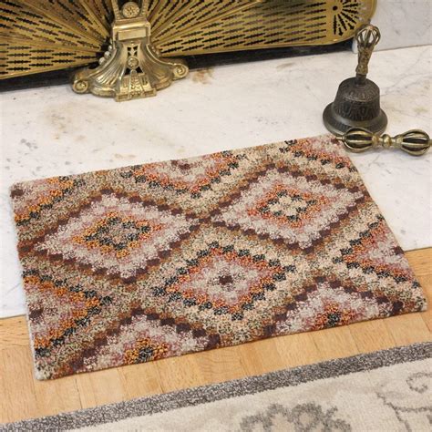 Small Geometric Tibetan Meditation Rug 02 - thedharmashop