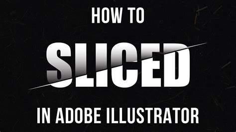 How To Sliced Text In Adobe Illustrator Sliced Text Effect Adobe