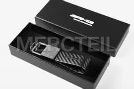 Amg Keyring Black Carbon Genuine Mercedes Amg Collection B