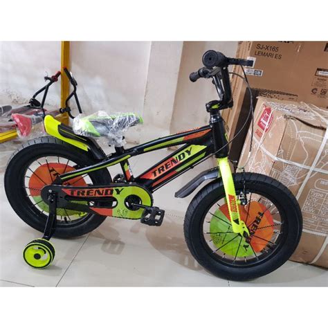 Jual Sepeda Anak Sepeda Bmx 16 Inch Trendy Ban Jumbo Warna Hijau