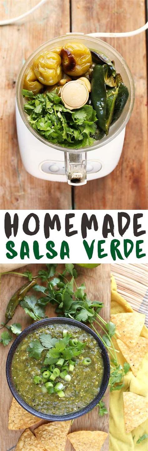 This Homemade Salsa Verde Is Perfectly Flavored With Fresh Herbs And Spicy Peppers For An Easy