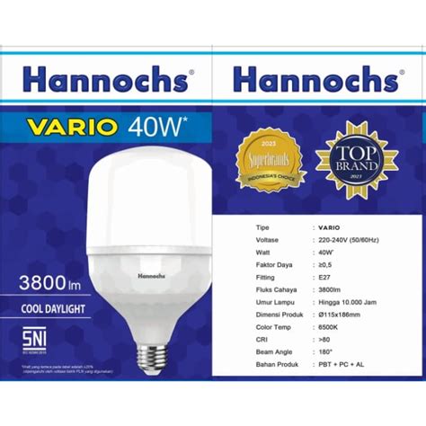 Jual Lampu LED HANNOCHS VARIO 40 Watt Bohlam LED HANNOCHS VARIO KAPSUL