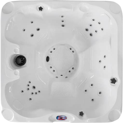 American Spas Person Jet Acrylic Square Hot Tub With Ozonator In Smoke Wayfair