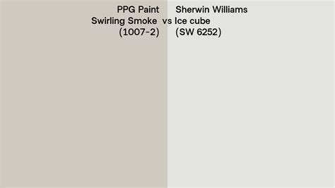 Ppg Paint Swirling Smoke Vs Sherwin Williams Ice Cube Sw