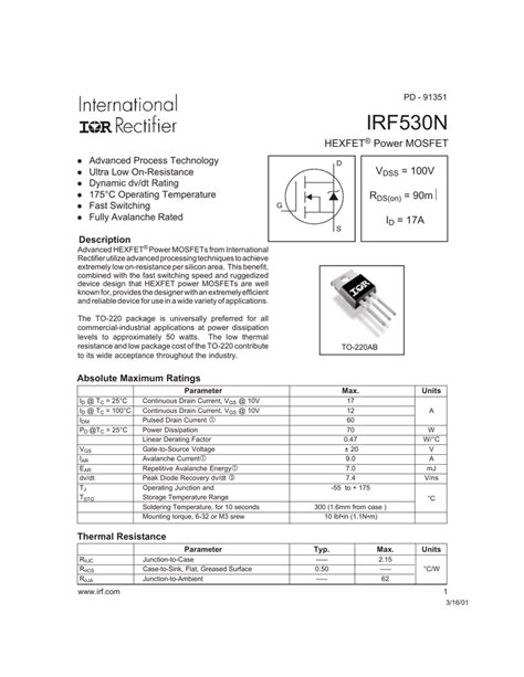 Irf Mosfet Electrical Characteristics Bald Engineer Off