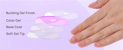 Amazon BTArtbox Press On Nails Short Nude Square Nail Tips Glue