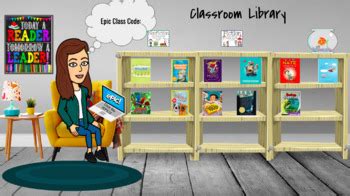 Bitmoji Classroom Library Backgrounds Free - Draw-fidgety