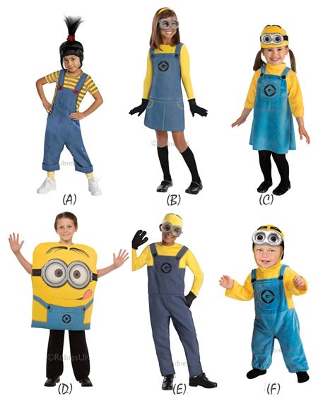 New Kids Official Despicable Me Minion Fancy Dress Up Costume Outfit