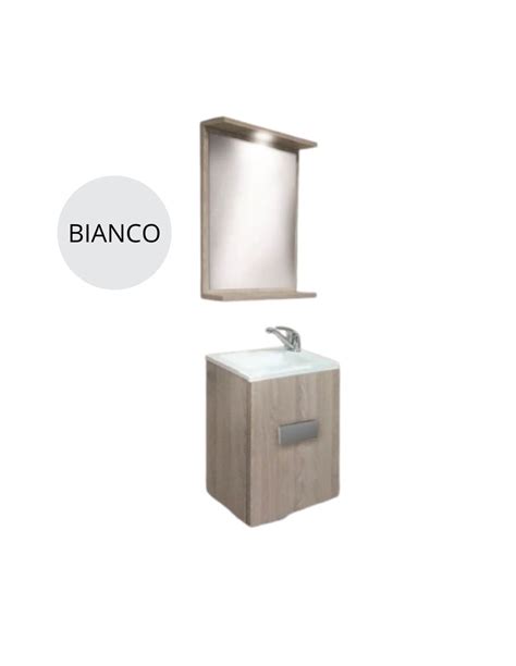 Mobile Bagno Sospeso Doppio Lavabo Rovere Ostippo 4 Cassetti 120x45x54