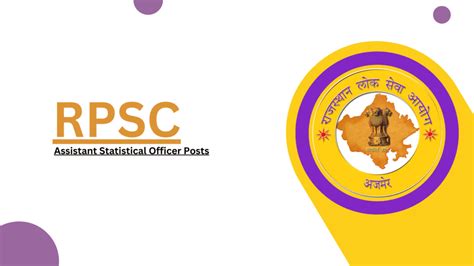 Rpsc Assistant Statistical Officer Recruitment Apply Online Rpsc