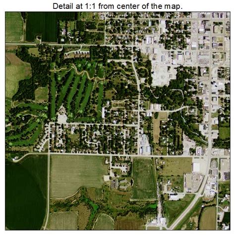 Aerial Photography Map of York, NE Nebraska