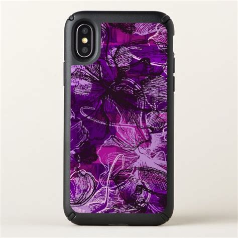 25 Off On Wahine Lace Hawaiian Orchid Floral In Purple Speck Iphone X Case • Case Plus