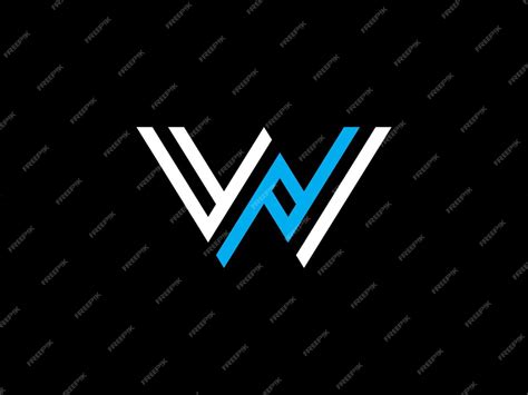 Premium Vector | A black and white logo for a company called vw