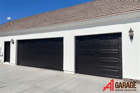 Black Garage Doors Near You - Black Doors with Windows - Modern Black ...