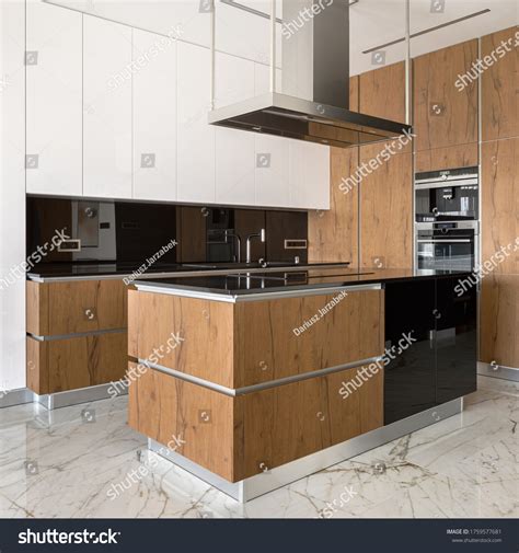 Modern Elegant Kitchen Marble Floor Tiles Stock Photo (Edit Now) 1759577681