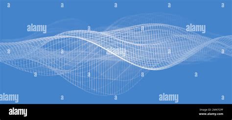 Ondas De Sonido Abstractas De Estructura Al Mbrica Blanca