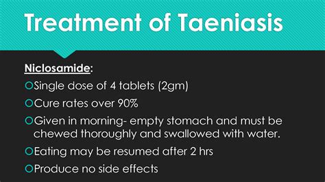 SOLUTION: Control and treatment of taeniasis - Studypool