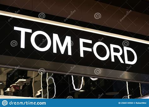 Close Up Tom Ford Store Logo Sign Editorial Stock Photo Image Of Ford