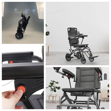 Lithium Battery Lightweight Folding Electric Power Travel Wheelchair ...