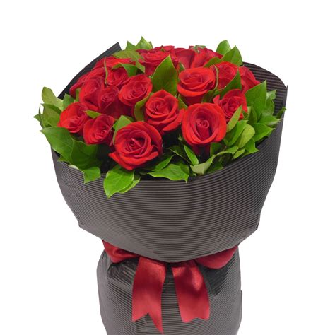 18 Long Stem Rose Bouquet | HongKongFlowerShop.com Since 1998 - Hong ...