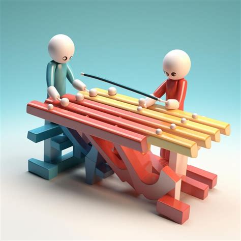 Premium Ai Image Cartoon Xylophone 3d