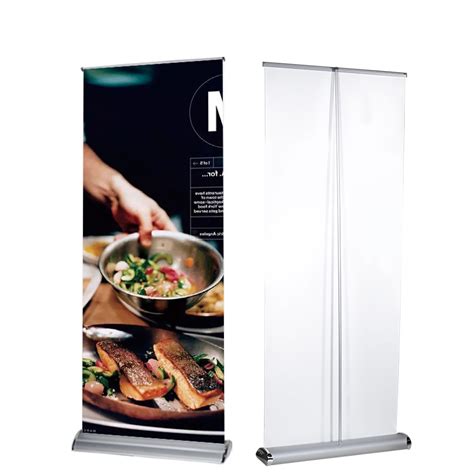 Wide Base Standard Size Floor Standing Pull Up Backdrop Banner Plastic