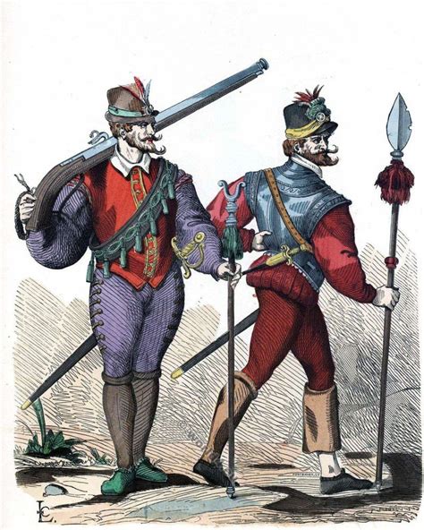 Musketeer And An Infantry Officer