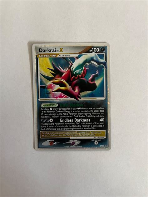 Pokémon TCG Darkrai LV X DP Black Star Promotional DP19 Holo eBay