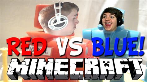 Minecraft Parkour Race Red Vs Blue W Prestonplayz Youtube