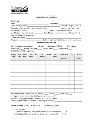 33 Printable Medical History Form Templates Fillable Samples In PDF