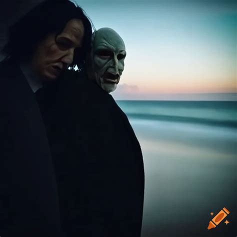 Humorous Selfie Of Lord Voldemort And Severus Snape