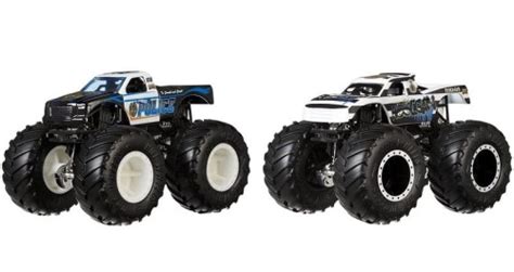Hot Wheels Monster Trucks Dwupak Pojazd W Police I Hooligan Fyj Sklep Z Zabawkami Kimland