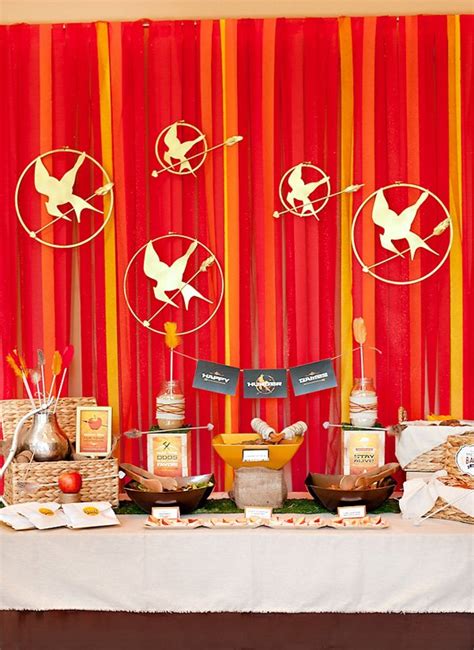 DIY Tutorial: "Girl on Fire" Backdrop + Giant Mockingjay Pins {Hunger ...