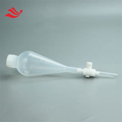 Ml Laboratory Use Fep Transparent Pear Shape Separatory Funnel Lab