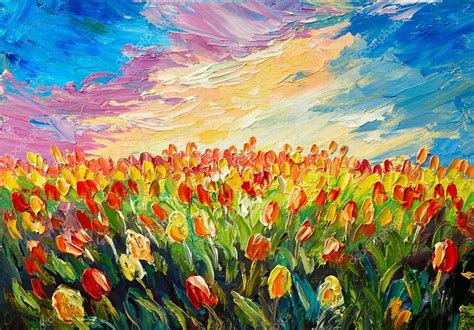 Tulips Oil Painting