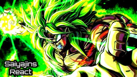 Saiyajins Dbs React ao Rap do BROLY SAIYAJIN LENDÁRIO Dragon Ball