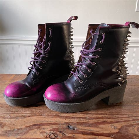 Jeffrey Campbell 8th Street Spike Boot Purple Fade Gem