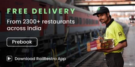 Food On Track App Order Food Online In Train Quick Delivery