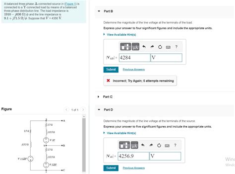 Solved A Balanced Three Phase Connected Source In Figure Chegg