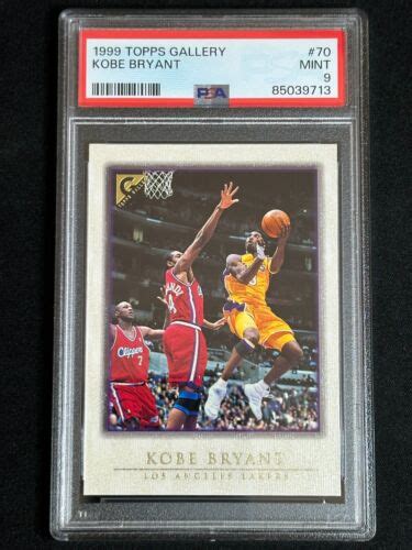 1999 Topps Gallery Kobe Bryant 70 PSA 9 MINT Lakers GOAT HOF Mamba EBay