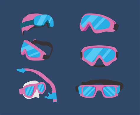 Ski Goggles Vector Vector Art And Graphics