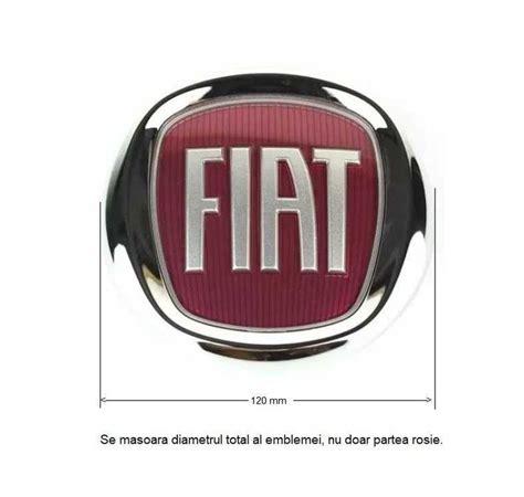 Emblema Logo Sigla FIAT 120 Mm Autoadeziva Ducato Doblo 1023643017