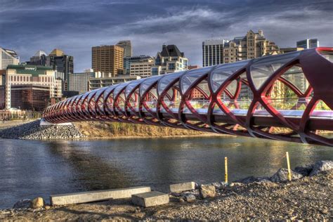 The New Peace Bridge Calgary Bridge Pedestrian Bridge Calgary