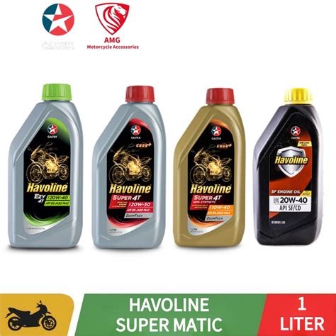 Caltex Havoline Formula SAE 10W30 EZY 4T SAE 20W40 Super 4T SAE 20W40