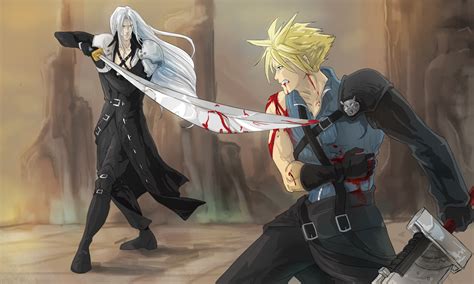 Sephiroth Vs Cloud Final Fantasy Art Final Fantasy Cloud Final