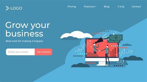 Affiliate marketing landing page template design 674118 Vector Art at